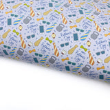Happy Fathers Day Lux Premium Canvas Bow Fabrics