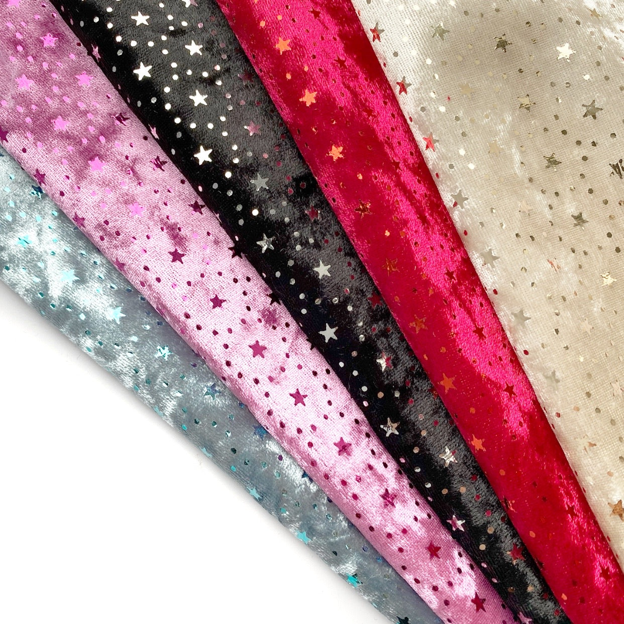 Metallic Stars Velvet Fabric Felt - Eliza Henri