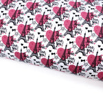 Paris, I love you Lux Premium Printed Bow Fabrics - Eliza Henri