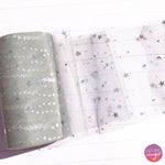 Moons & Stars Luxury Foil Tulle Fabric - Eliza Henri