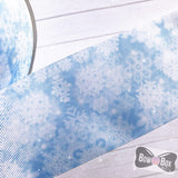 Falling Snowflakes Grosgrain Ribbon 2'' or 3''