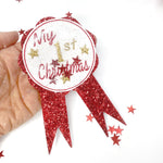Exclusive EHC Christmas NICE LIST Badge FACE- Shaker Felties - Eliza Henri
