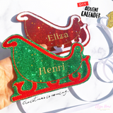 DIY Make your own Advent Calender Holders- Santa's Sleigh & Reindeer Oversized Felties - Eliza Henri