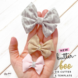 Butter-boo Hair Bow 3.5''- Die Cutter- PRE ORDER