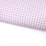 Baby Pink Gingham Lux Premium Printed Bow Fabric - Eliza Henri