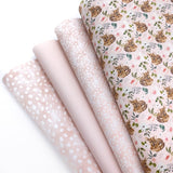 Blush Freckled Fawn Premium Faux Leather Fabric Sheet Set - Eliza Henri