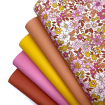 Wild Autumn Florals Premium Faux Leather Fabric Sheet Set - Eliza Henri