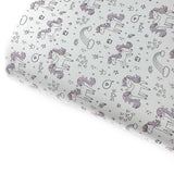 Candy the Little Unicorn Premium Faux Leather Fabric Sheets - Eliza Henri