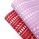 Fairisle Christmas Sweater Premium Faux Leather Fabric Sheets