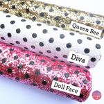 NEW Polka Dot Chunky Glitter Fabric Collection - Eliza Henri