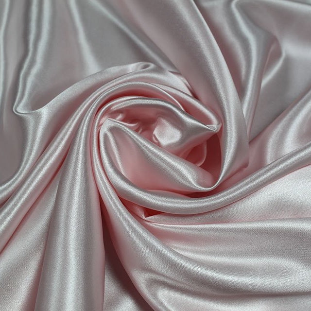 Pale Pink Premium Polyester Satin Fabric - Eliza Henri