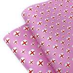 Pink We Love England Premium Faux Leather Fabric Sheets - Eliza Henri