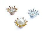 Rhinestone Flower 15mm Centre Piece- Packs of 5 - Eliza Henri