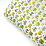 Little Green Tractors Premium Faux Leather Fabric Sheets - Eliza Henri
