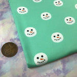 Cute Snowman Face Artisan Fabric Felt - Eliza Henri Craft Supply