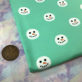 Cute Snowman Face Artisan Fabric Felt - Eliza Henri Craft Supply