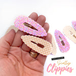 Ice Cream Scallop Clippies- Pack Of 5 - Eliza Henri