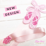Make your own Bow Holder- DIY Ballerina Ballet Shoes Bow Holder Felties - Eliza Henri