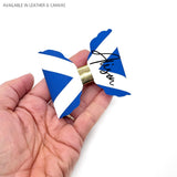 Scottish Flag 4” Create your own Personalised Rhaya Bow Loops - Eliza Henri