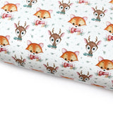 Woodland Christmas Lux Premium Canvas Bow Fabrics - Eliza Henri