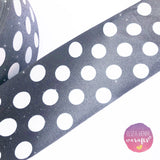 Polka dot spotty Glitter Grosgrain Ribbons 3'' - Eliza Henri