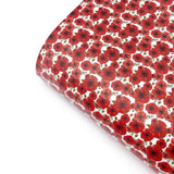 Poppy Fields Premium Faux Leather Fabric Sheets - Eliza Henri