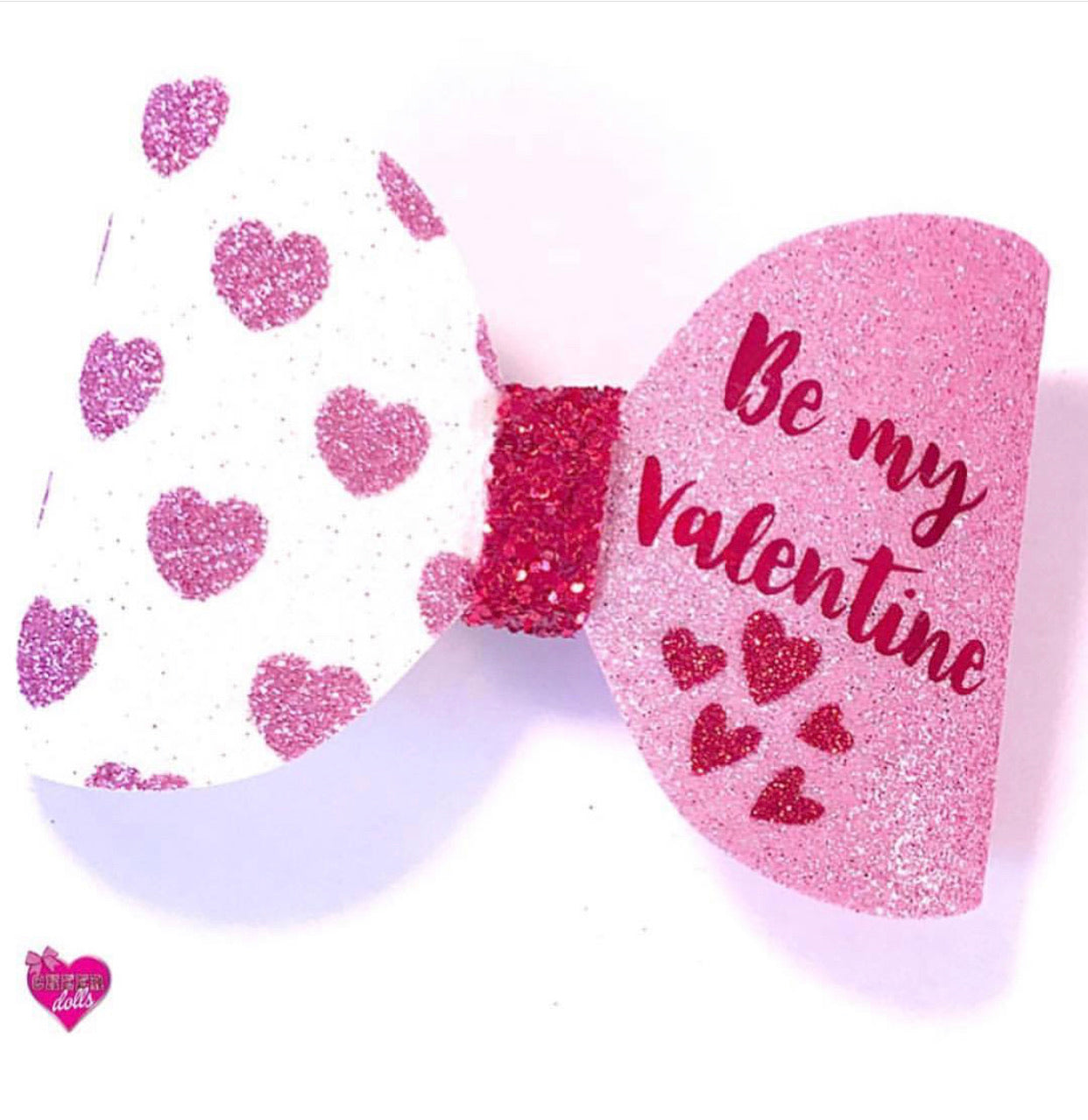 Love Hearts Fine Glitter Fabrics - Eliza Henri
