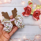 Festive Fairy Lights Wood Effect Canvas Photography Background