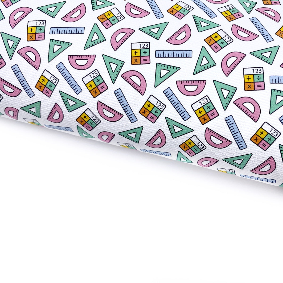 Maths Fun Lux Premium Printed Bow Fabric - Eliza Henri