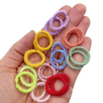 Fluffy Nylon Piggies- Soft Bobbles- Pack of 4 - Eliza Henri