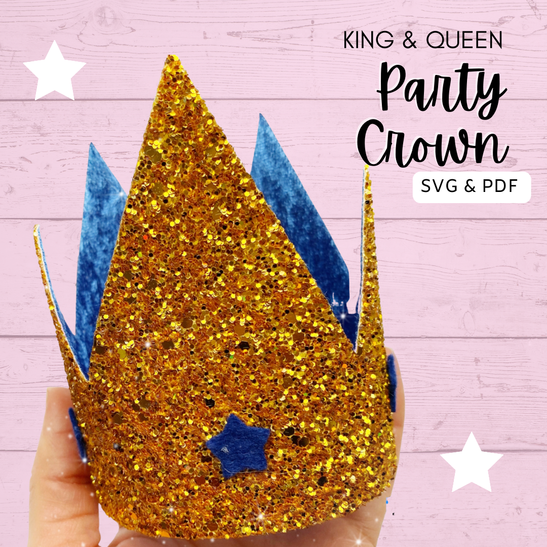EH Exclusive Standard King Queen Party Crown SVG/PDF - Eliza Henri