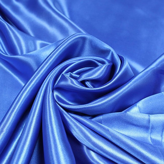 Royal Blue Premium Polyester Satin Fabric - Eliza Henri
