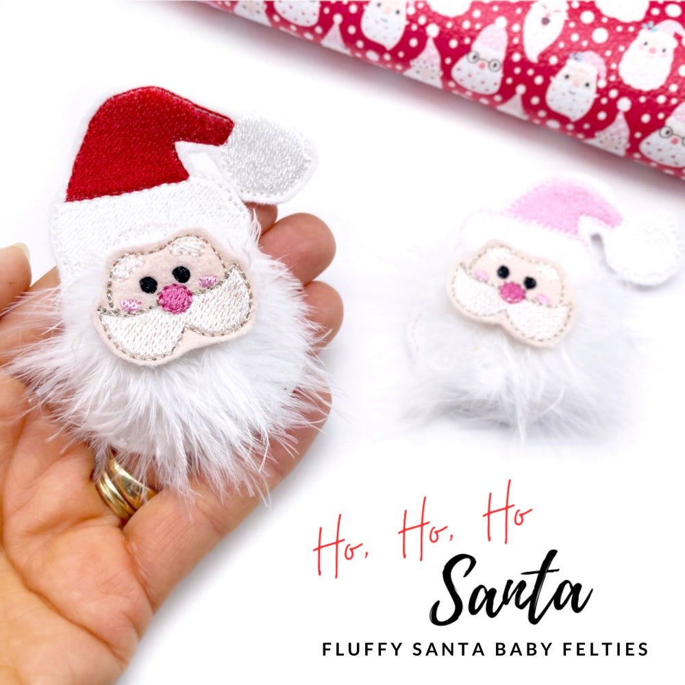 EHC Original Ho, Ho, Ho Santa- Cutest Fluffy Fur Baby Felties - Eliza Henri