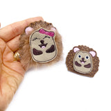 Hanna & Herbie Hedgehog- Fluffy Friends Fur Baby Felties - Eliza Henri