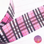 Pink Plaid Grosgrain Ribbon 2'' or 3'' - Eliza Henri