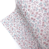Ditsy Peachy Blooms Premium Faux Leather Fabric Sheets - Eliza Henri