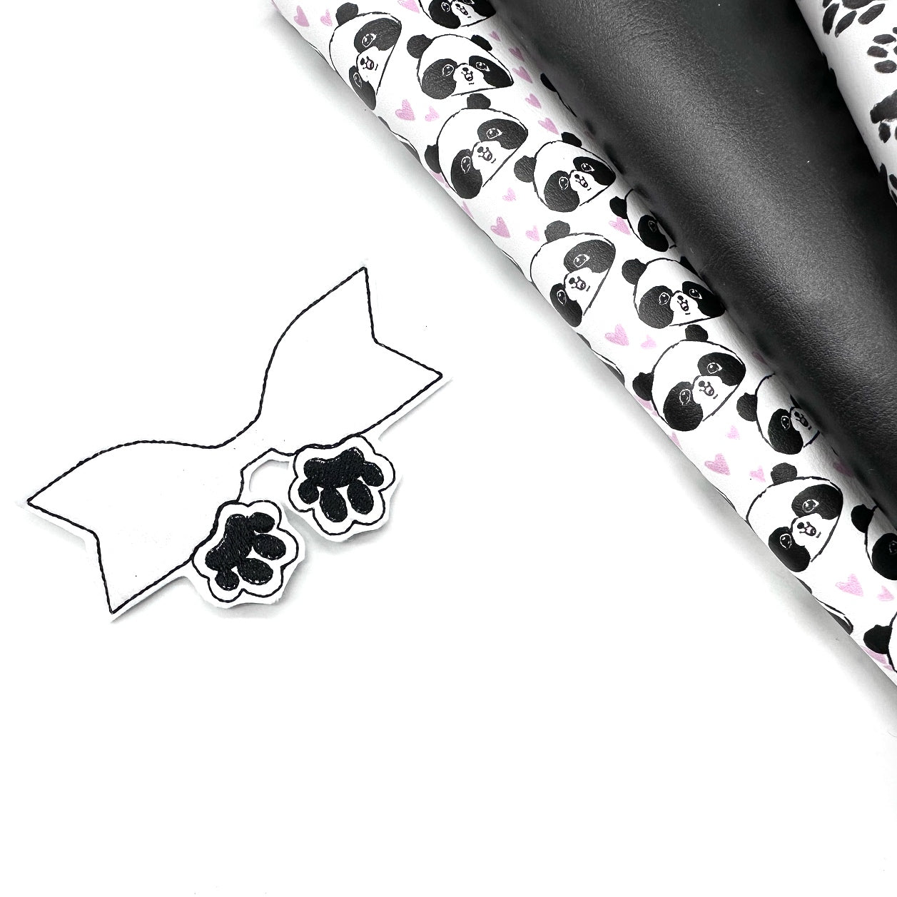 Panda Paws Embroidered Bow Tails - Eliza Henri