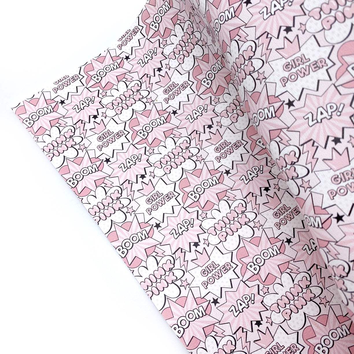 Girl Power is my Super Power Premium Faux Leather Fabric Sheets - Eliza Henri