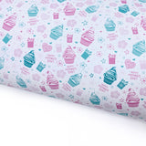Happy Mothers Day Cupcakes Lux Premium Printed Bow Fabric - Eliza Henri