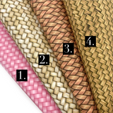 Basket Weave Diagonal Lux Premium Printed Bow Fabric - Eliza Henri