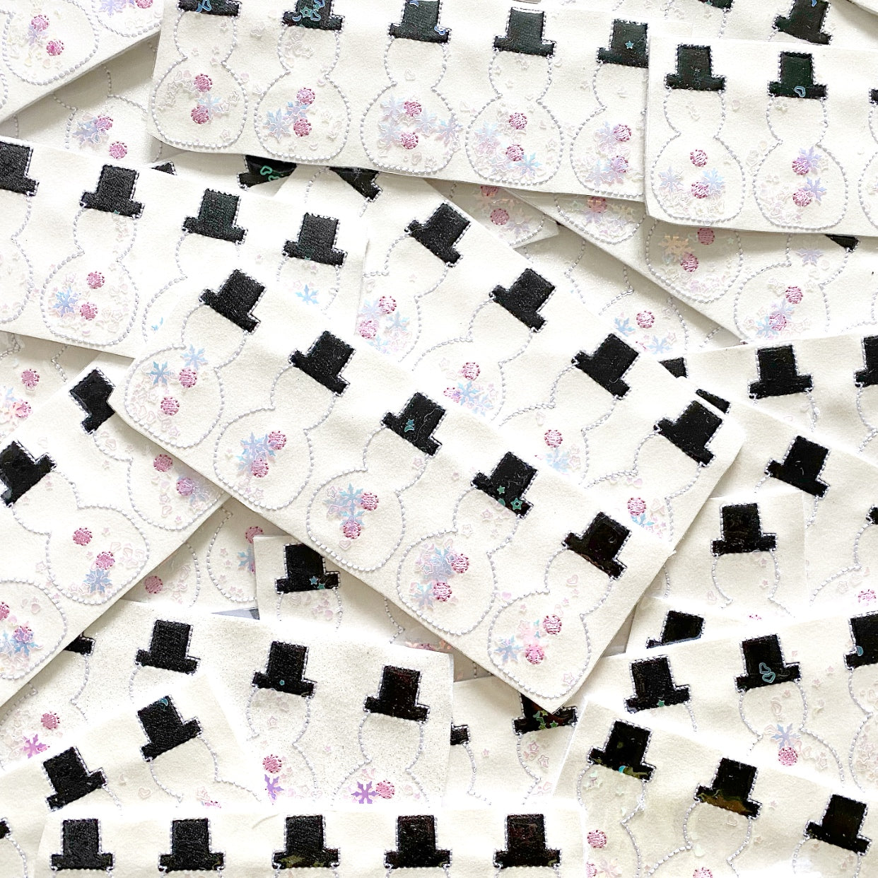 Exclusive Shaker Sequin Snowman Felties - Eliza Henri