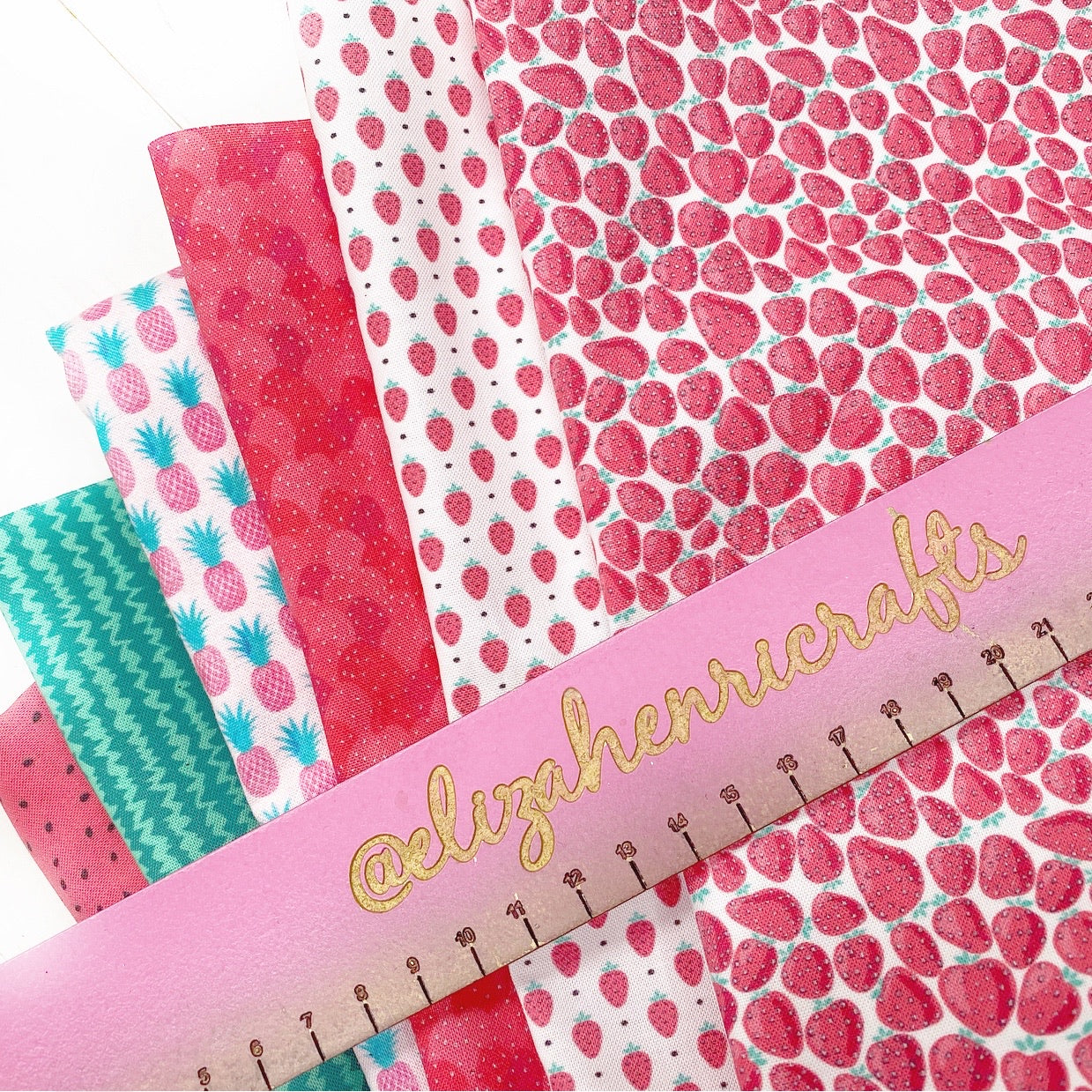 Fruit Mix Felt Backed Fabrics- As seen in Bow Box - Eliza Henri