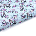 Puppy Pamper Mint Floral Lux Premium Canvas Bow Fabrics - Eliza Henri