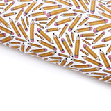School Pencils Lux Premium Printed Bow Fabric