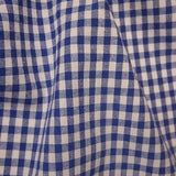 Royal Blue 1/4'' Gingham Cotton Fabric - Eliza Henri