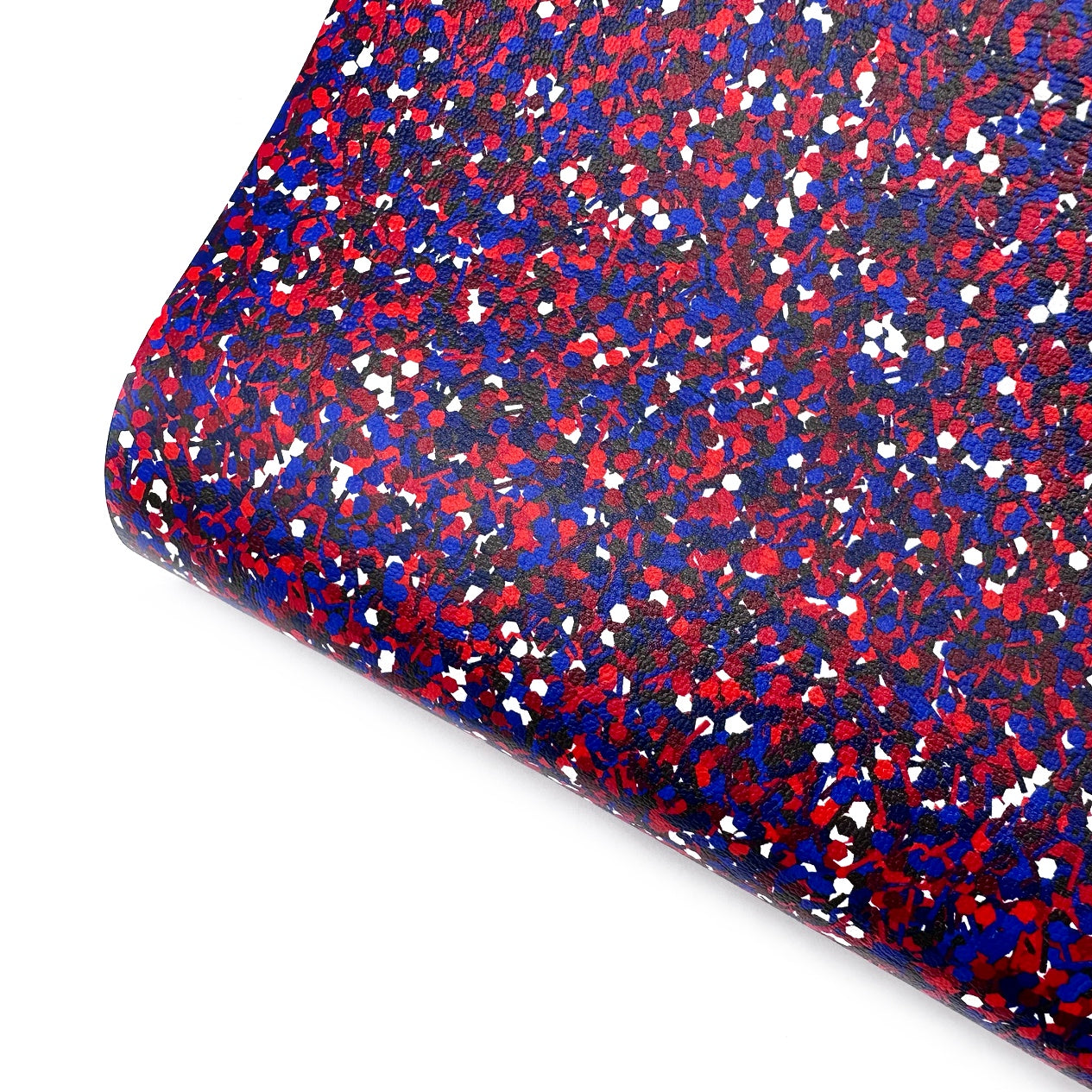 So Patriotic Glitter Effect Premium Faux Leather Fabric Sheets - Eliza Henri