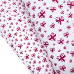 EH Pink Union Jack Hearts Lux Premium Canvas Bow Fabrics - Eliza Henri
