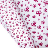 EH Pink Union Jack Hearts Lux Premium Canvas Bow Fabrics - Eliza Henri