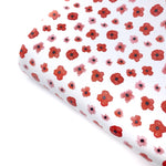 Poppy Blossom Premium Faux Leather Fabric Sheets - Eliza Henri