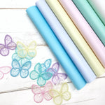 Embroidered Lace Pastel Butterfly Embellishment - Eliza Henri